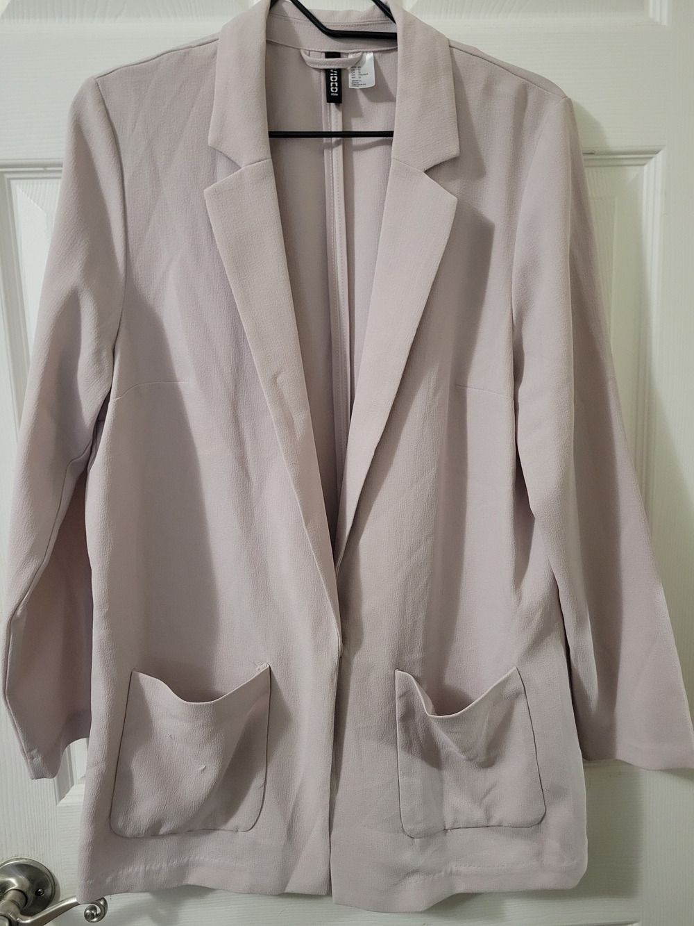 Woman Within Light Mauve Open-Front Blazer Jacket